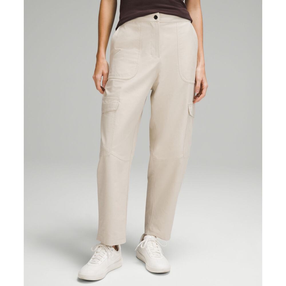 Lululemon Light Utilitech Cargo Pocket High-Rise Pant Natural Ivory Size 26